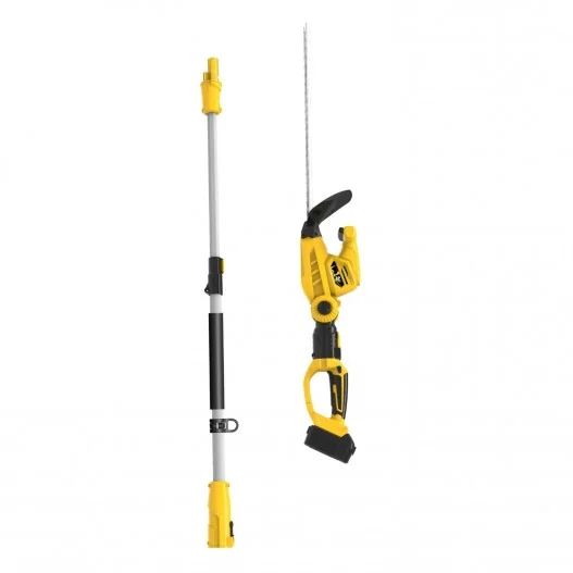 Cortasetos telescópico a batería... Cortasetos telescópico a batería...