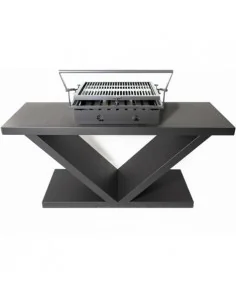 BARBACOA DE CARBON PRENSA STOVE, PR1502CV MINERVA CARBONERA+VOLTEADOR