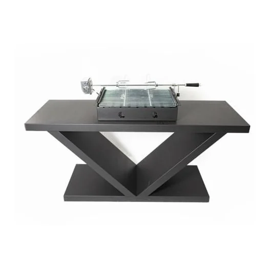 BARBACOA DE CARBON PRENSA STOVE, PR1502CG MINERVA CARBONERA+GIRATORIA