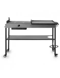 PLANCHA-BARBACOA GAS Y CARBÓN, PRENSA STOVE PR100G