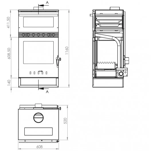 ESTUFA DE LEÑA TAKASHI VENTILADA... ESTUFA DE LEÑA TAKASHI VENTILADA...
