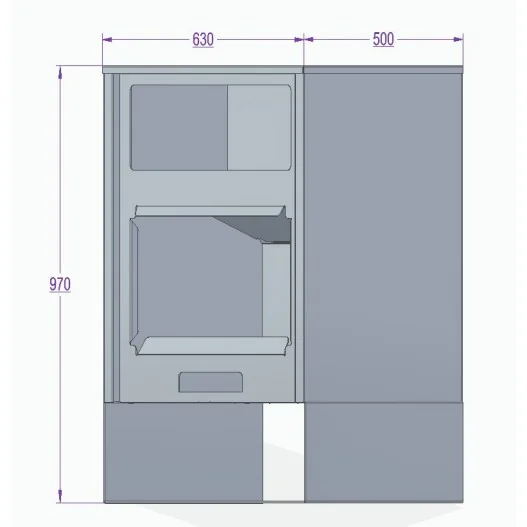 Estufa de leña con horno inox EB 13KW Estufa de leña con horno inox EB 13KW
