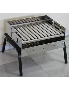 Barbacoa de mesa con parrilla de acero inoxidable para carbón modelo AVILA de IMOR®