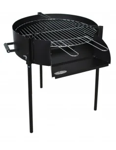 Barbacoa de jardín con parrilla regulable a carbón o leña de 60 cm Paellera IMOR®