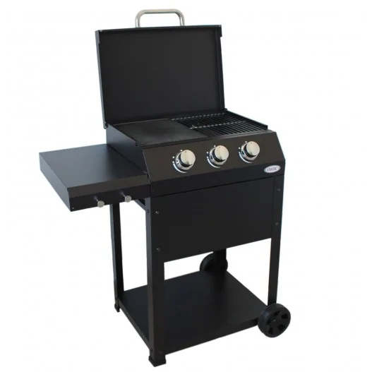 Barbacoa de jardín con parrilla para gas butano o propano de 3 quemadores modelo MIRAMAR IMOR®