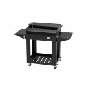 Barbacoa con parrilla regulable para carbón con estantes laterales y ruedas modelo Rodeo IMOR®