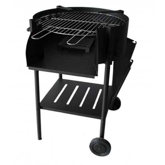 Barbacoa circular de jardín con parrilla de acero regulable para carbón o leña Altea IMOR® Barbacoa circular de jardín con parrilla de acero regulable para carbón o leña Altea IMOR®