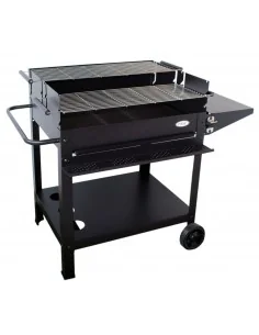 Barbacoa con doble parrilla regulable con bandejas para uso de leña y carbón modelo Madrid V20 IMOR®