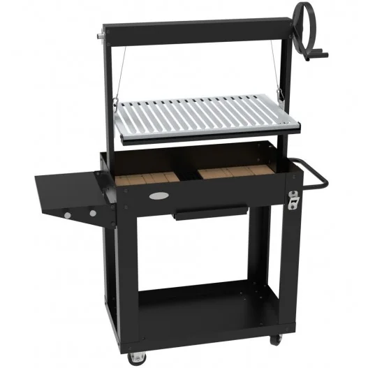 Barbacoa exterior con parrilla en acero inoxidable de diseño moderno con sistema de elevación IMOR