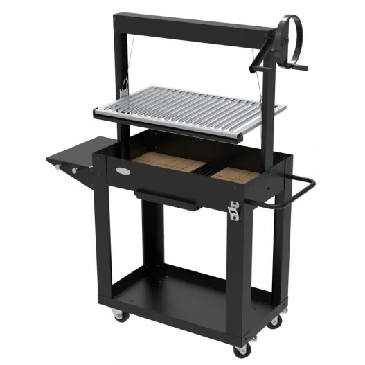 Barbacoa exterior con parrilla en acero inoxidable de diseño moderno con sistema de elevación IMOR Barbacoa exterior con parrilla en acero inoxidable de diseño moderno con sistema de elevación IMOR