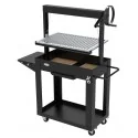 Barbacoa exterior con parrilla en acero inoxidable de diseño moderno con sistema de elevación IMOR