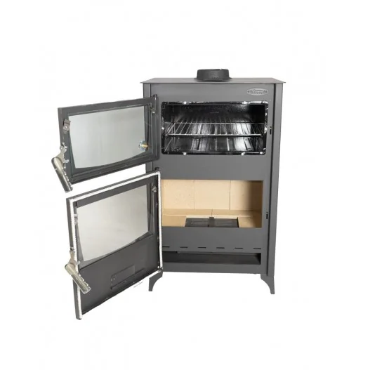 Estufa de leña con horno Prensa Stove... Estufa de leña con horno Prensa Stove...