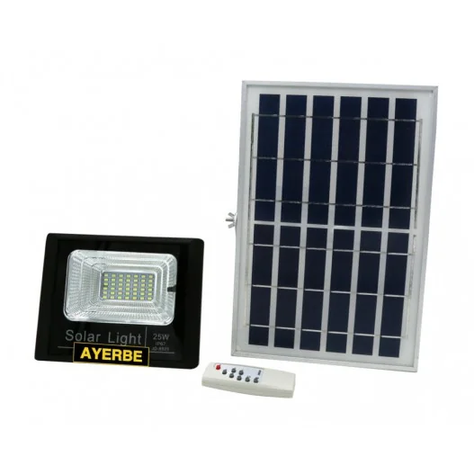 Foco led AY – 25SW – SOLAR CON SENSOR DE MOVIMIENTO AYERBE