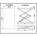 Mesa elevadora SIMPLE ELECTRO HIDRAULICA 3T/2M