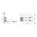 TRANSPALETA ELECTRICA ELEQTRA 540 x 1150 – 2000 kg. AYERBE