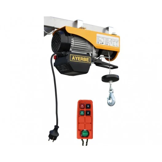 Montacargas polipasto ELEVADOR AY-500/950 con mando a distancia AYERBE