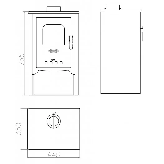 Estufa de leña Amina Estufa de leña Amina