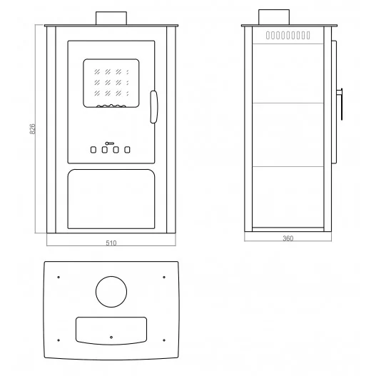 Estufa de leña Samira Estufa de leña Samira