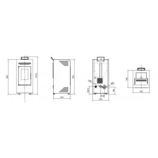 Estufa de Pellets POWER 9 Eider Biomasa Estufa de Pellets POWER 9 Eider Biomasa