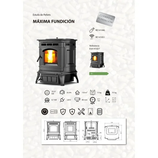 Estufa Pellet Fundicion Estufa Pellet Fundicion
