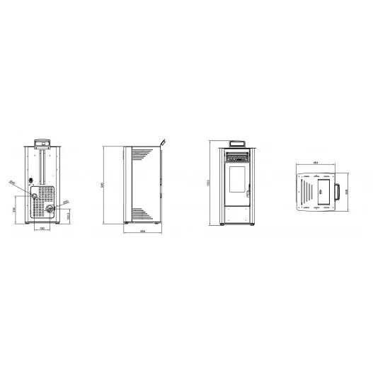 Estufa de Pellets 10 Eider Biomasa Estufa de Pellets 10 Eider Biomasa