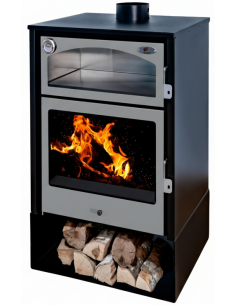 Estufa de leña con horno...