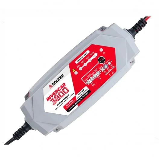 Cargador inteligente de baterías SOLTERCargador inteligente de baterías SOLTERINVERCAR 3800